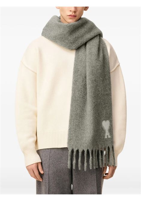 adc scarf unisex grey AMI PARIS | USF673.AW0004050